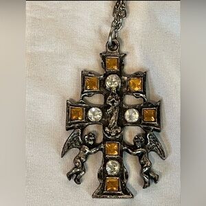 JNK 952 Sterling Silver Cross Necklace With CHAIN